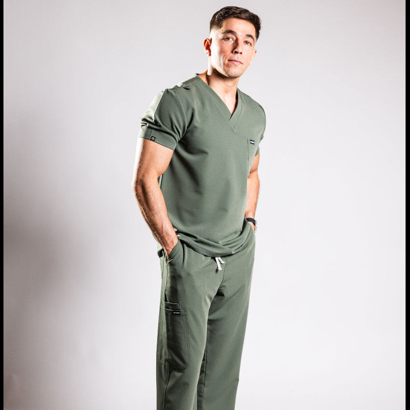 OLIVES Men's Scrub Set