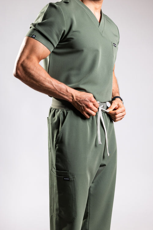 OLIVES Men's Scrub Set